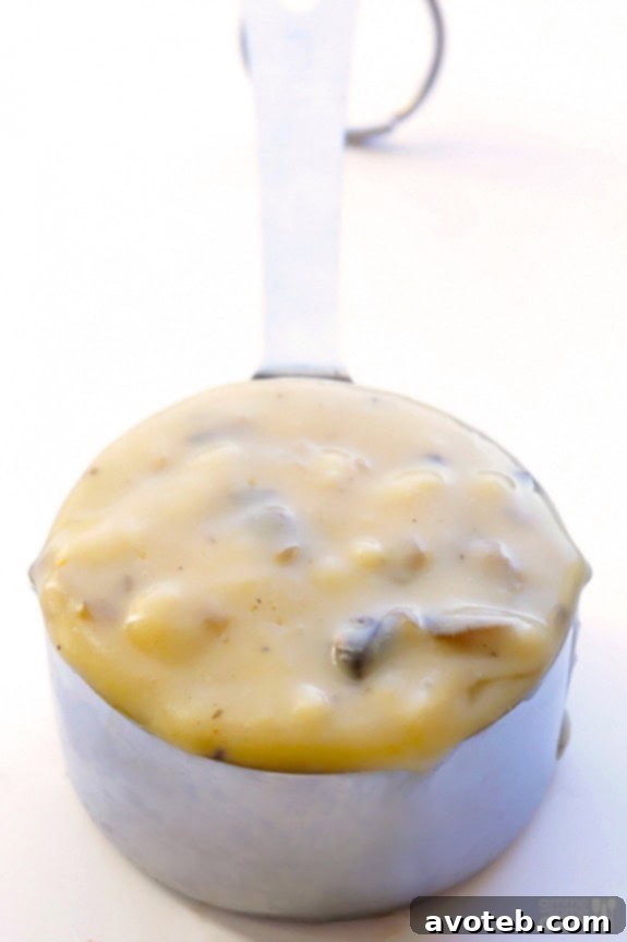 The Freshness of Homemade Delicious and healthy homemade cream of mushroom soup, a perfect alternative for all your favorite recipes requiring condensed soup.