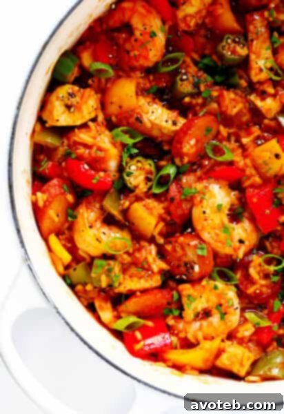 Delicious Jambalaya with Chicken, Shrimp, and Andouille Sausage
