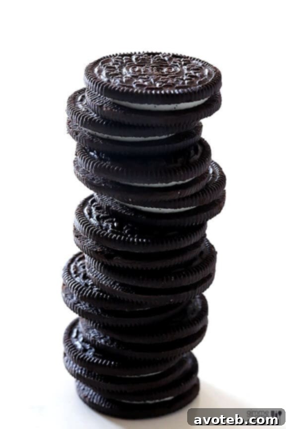 Classic Oreo cookies, the star ingredient for these simple 4-ingredient truffles.
