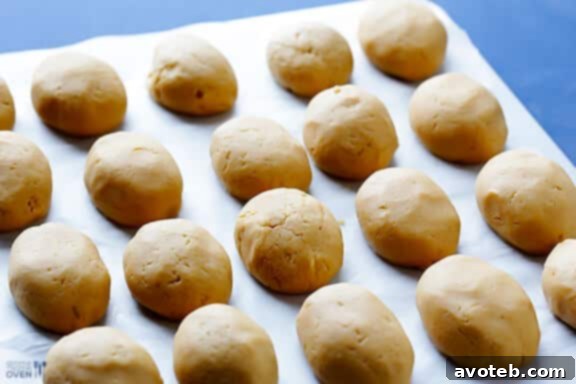 Shaping Oreo Truffle Mixture into Egg Shapes