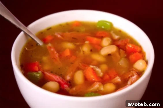 White Bean & Ham Soup Recipe Hearty White Bean & Ham Soup for cozy fall evenings