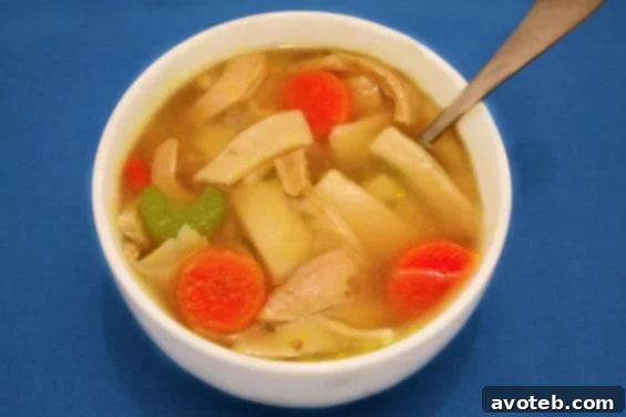 Classic Chicken Noodle Soup Recipe | gimmesomeoven.com Classic Chicken Noodle Soup Recipe, a heartwarming homemade remedy for cold days and ultimate comfort food.