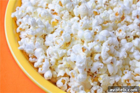 Delicious Parmesan Popcorn, a perfect quick snack.