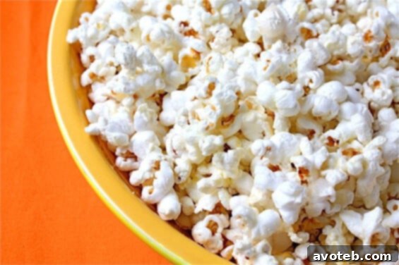 Freshly made Parmesan Popcorn, a gourmet twist on a classic snack.