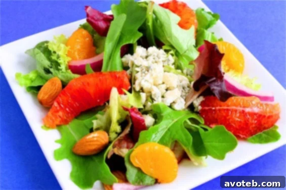 Vibrant Orange Salad with Mandarin-Cider Vinaigrette for a Refreshing Meal Colorful Orange Salad with Mandarin-Cider Vinaigrette