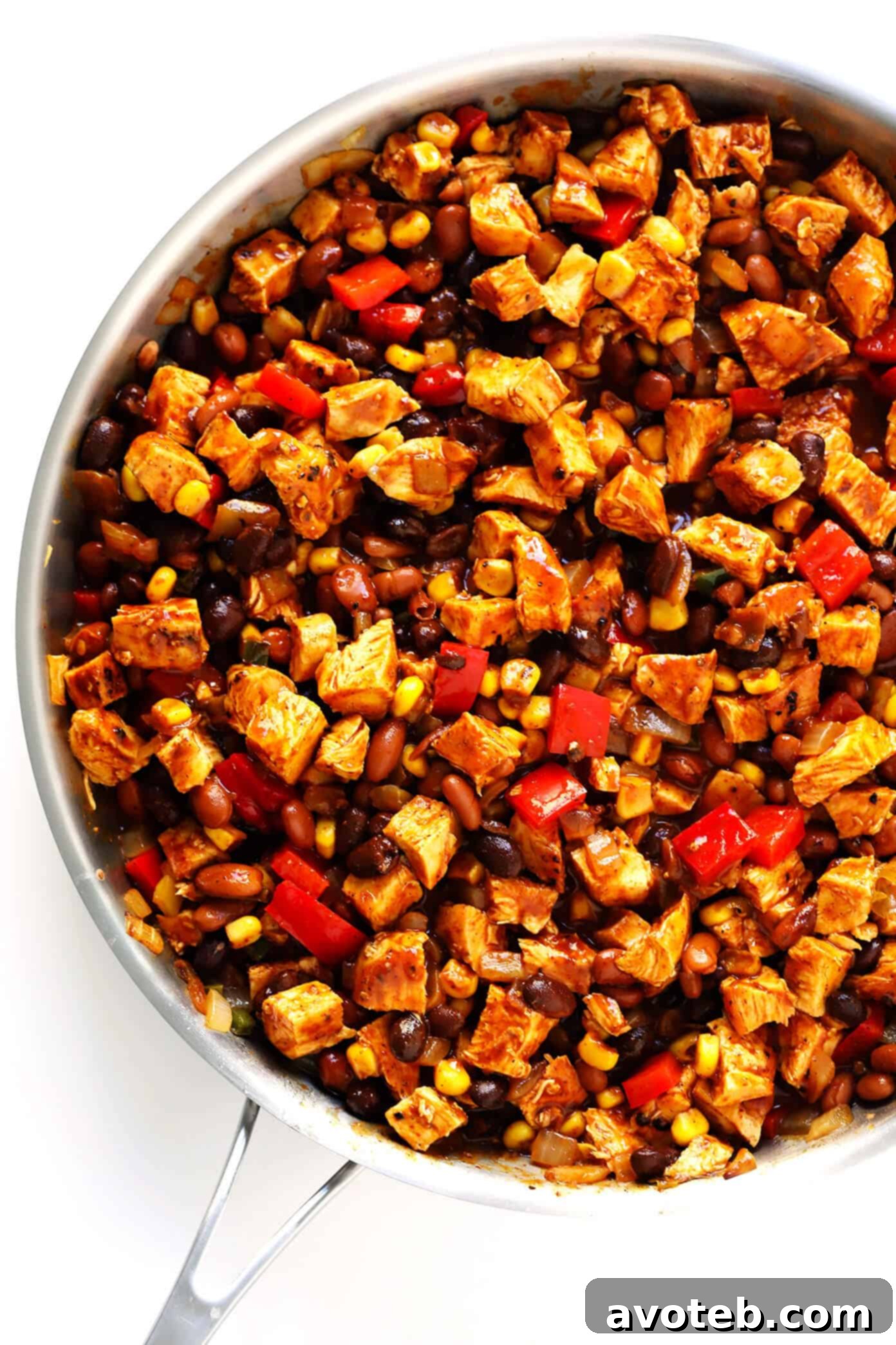 Chicken Enchilada Casserole Ingredients: Fresh veggies, shredded chicken, corn tortillas, and cheese