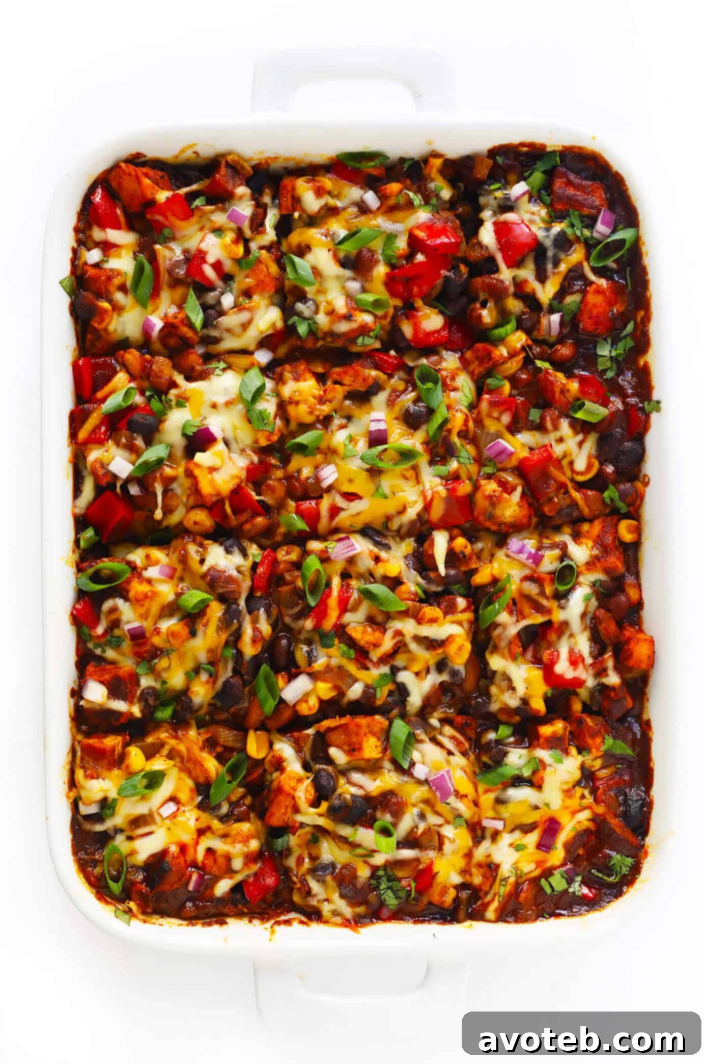 Stacked Chicken Enchiladas, a comforting and easy dinner