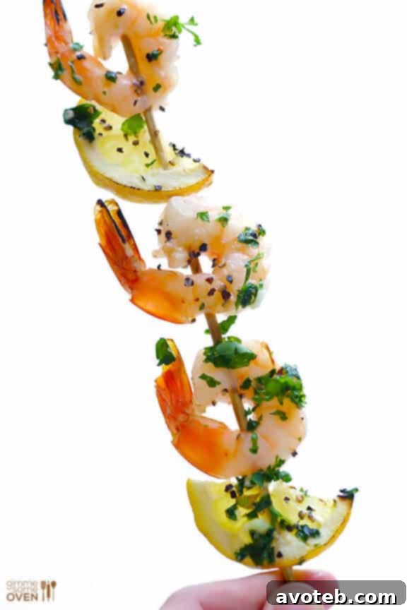 Gluten-Free Shrimp Scampi Skewers Recipe