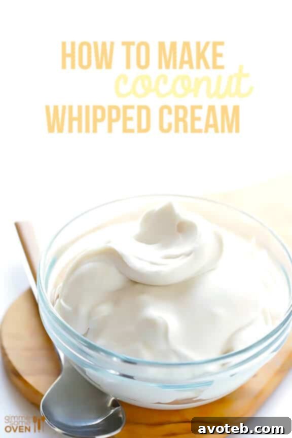 How To Make Coconut Whipped Cream -- grab a can of coconut milk and join the party! | gimmesomeoven.com #vegan #diy