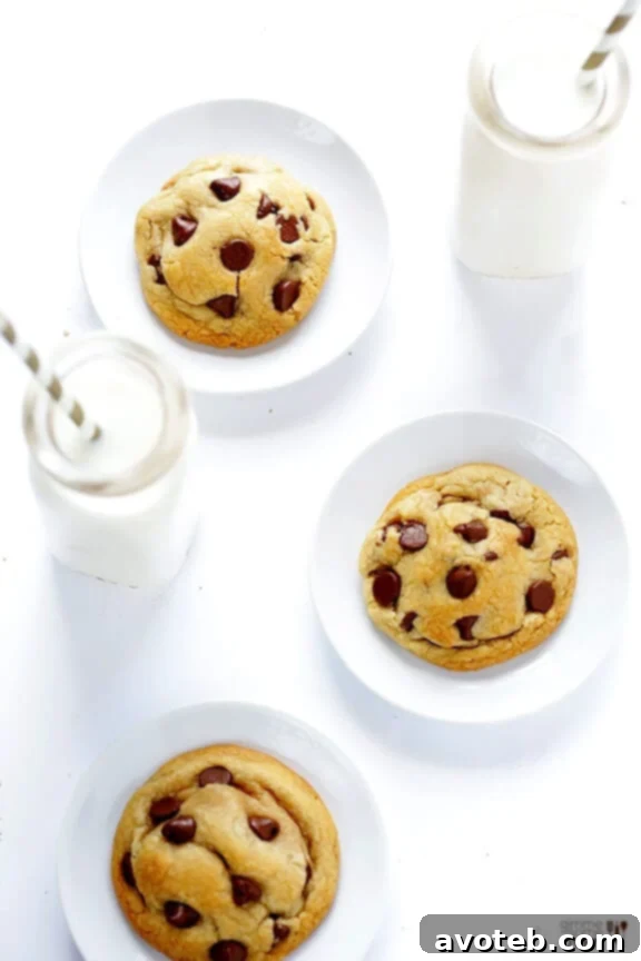 Freshly baked Coconut Oil Chocolate Chip Cookies