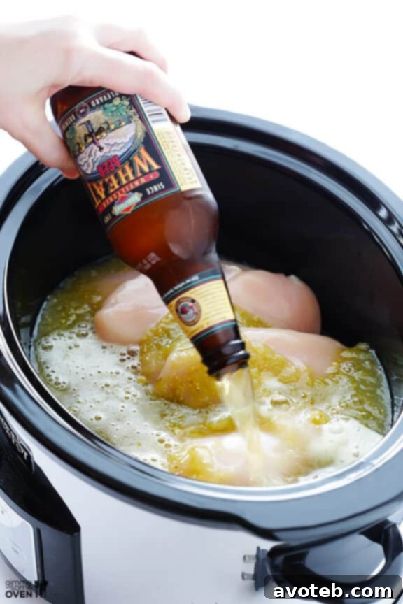 4-Ingredient Slow Cooker Salsa Verde Chicken | gimmesomeoven.com #recipe
