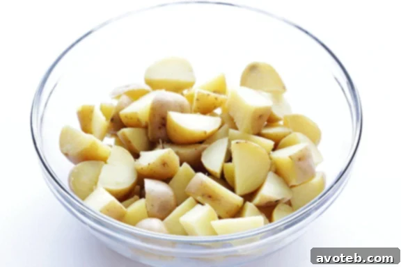 Boiling Yukon Gold Potatoes