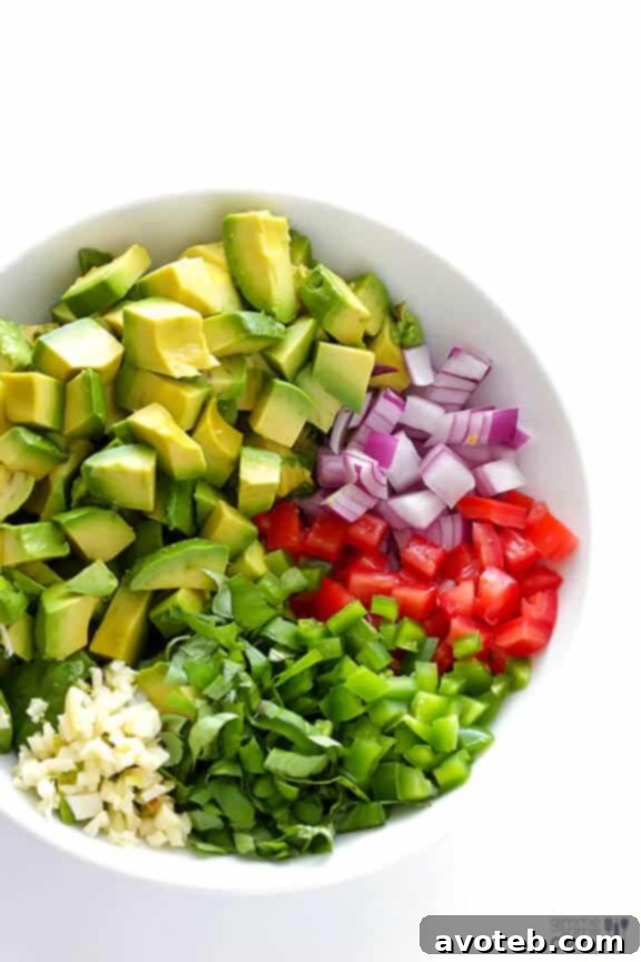 Italian Guacamole -- fresh basil is the rockstar of this delicious twist on classic guacamole | gimmesomeoven.com #appetizer #dip #glutenfree #vegan
