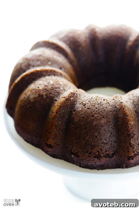 A slice of the rich and moist Greek Yogurt Chocolate Cake, perfectly drizzled with a homemade chocolate glaze. This indulgent dessert features the unique texture and flavor contribution of Greek yogurt, making it a favorite for chocolate lovers.