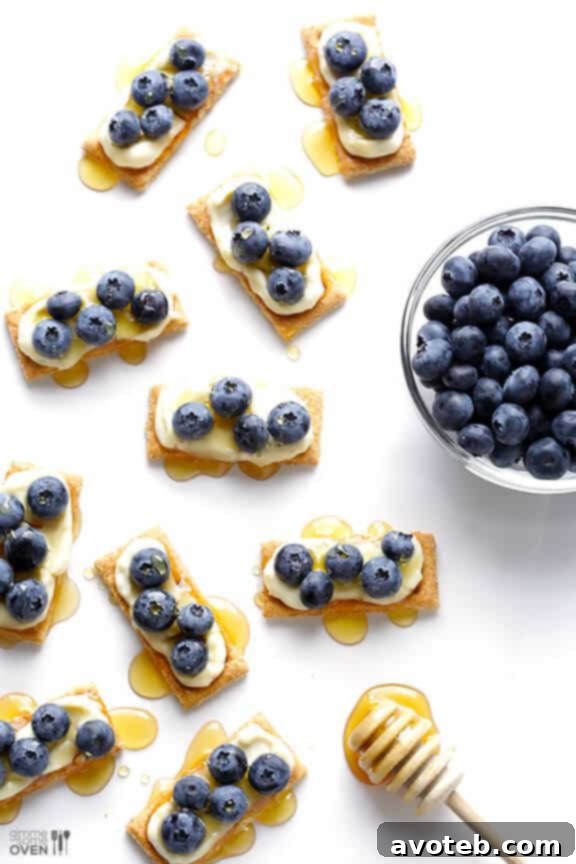 Quick & Easy 4-Ingredient Blueberry "Cheesecake" Bites Recipe | No-Bake Dessert & Snack Idea