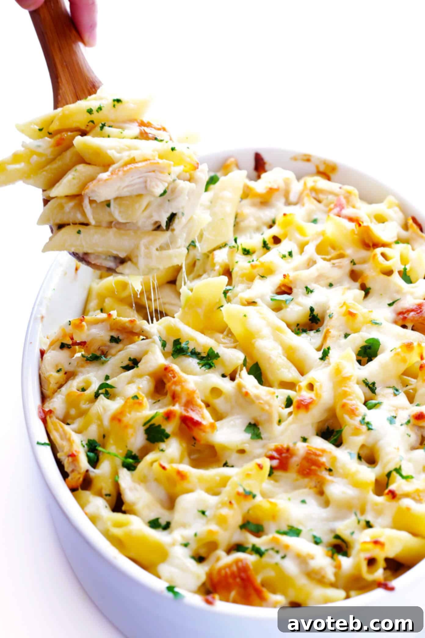 Creamy Chicken Ziti Bake 3 Classic Chicken Alfredo Baked Ziti from an early recipe version