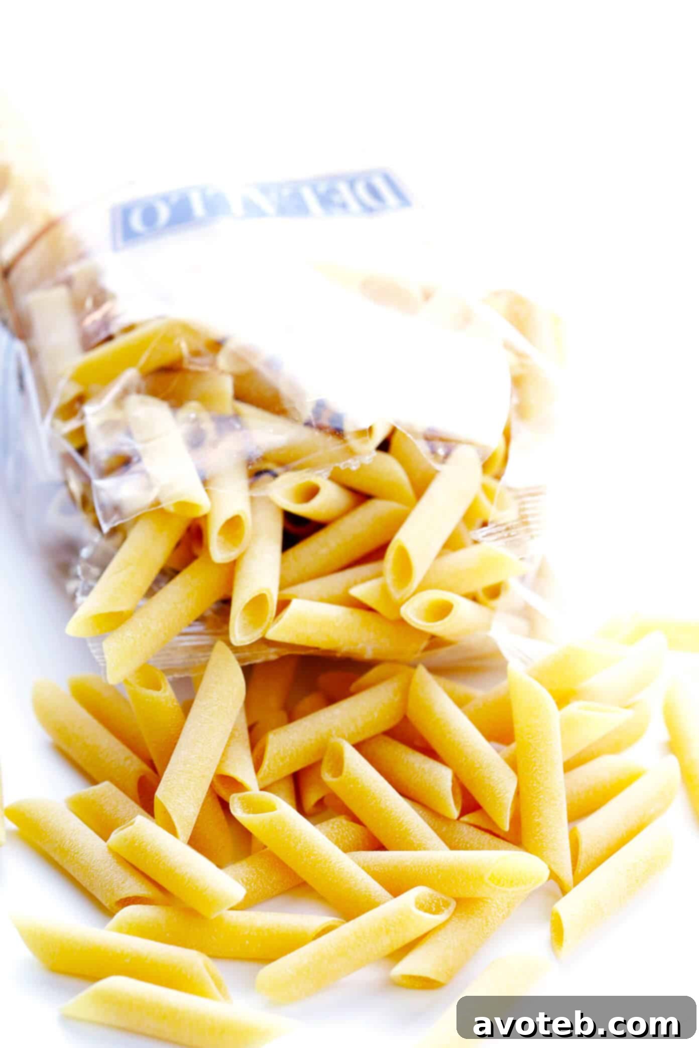 Creamy Chicken Ziti Bake 4 DeLallo Penne Pasta used in Chicken Alfredo Baked Ziti