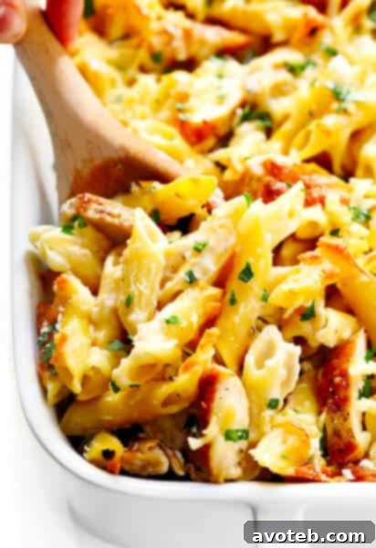 Chicken Alfredo Baked Ziti Recipe