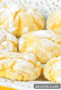 Thumbnail of a round lemon cookie, dusted with powdered sugar, ready to eat.