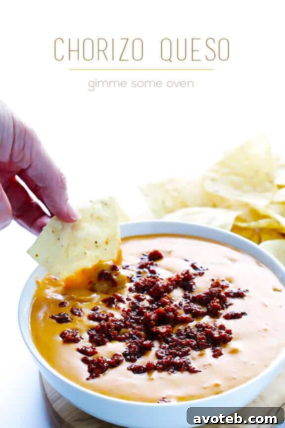 Garnished Chorizo Queso Dip A close-up of Chorizo Queso, garnished with fresh cilantro and ready to be enjoyed.