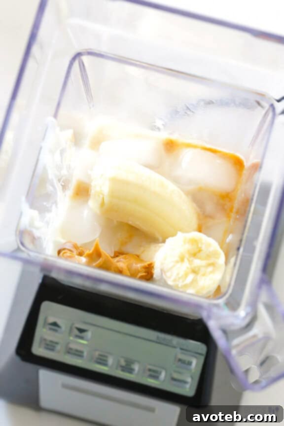 Creamy Peanut Butter Banana Smoothie | Protein-Packed Breakfast