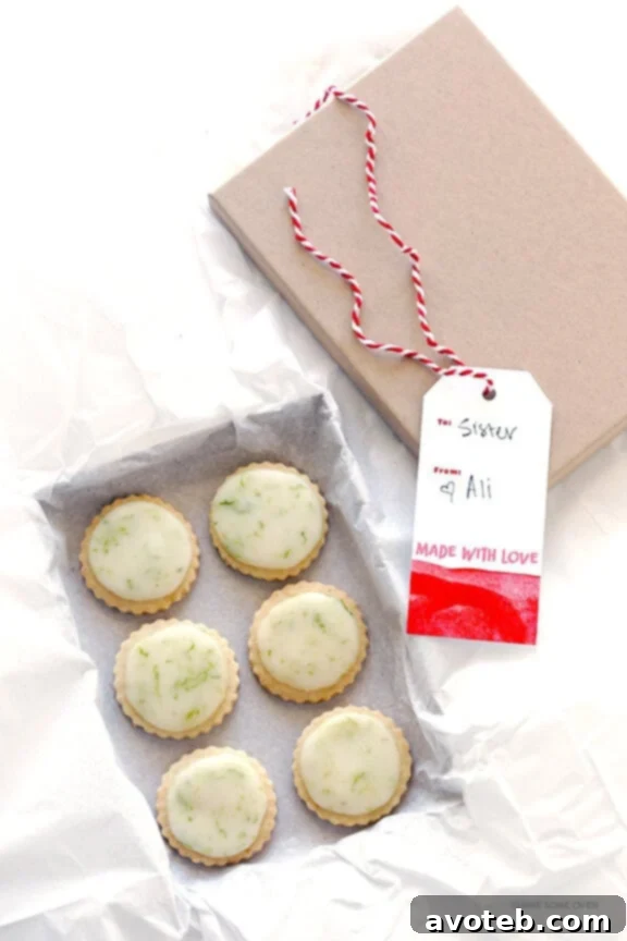 Tropical Coconut Lime Shortbread 7 A tray of freshly baked and glazed Coconut Lime Shortbread Cookies, beautifully topped with lime zest, ready to be served.
