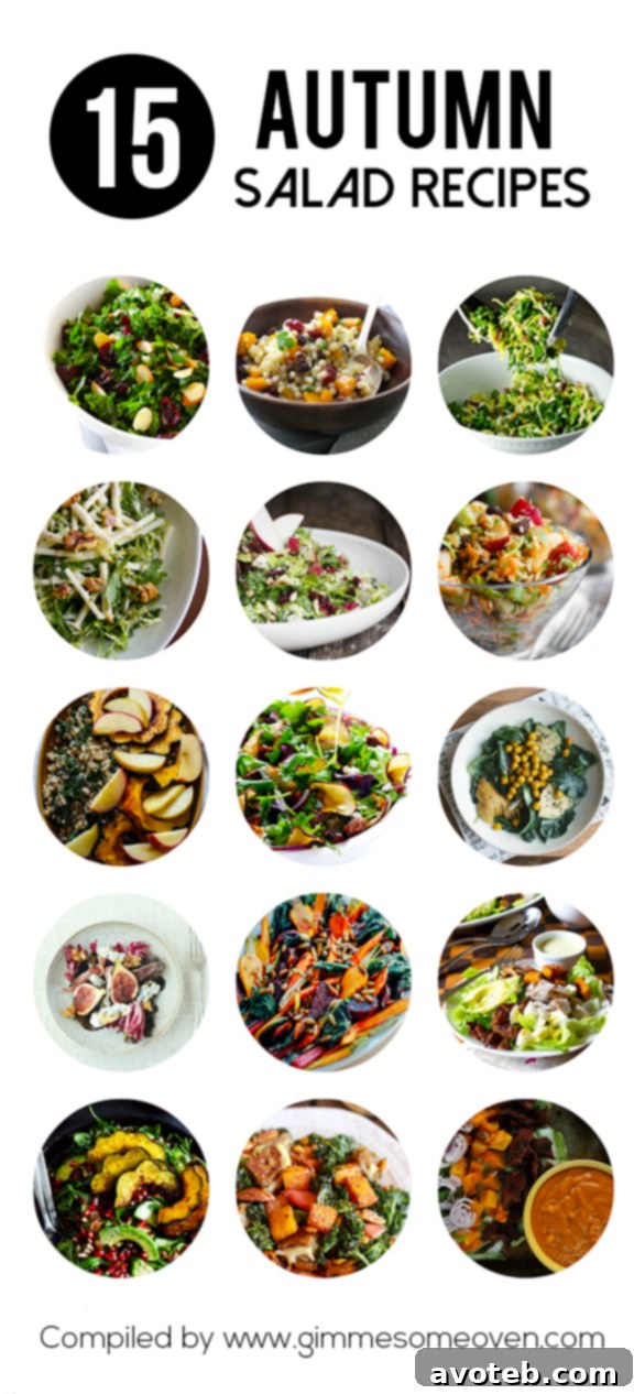 Vibrant Autumn Salad with Roasted Vegetables and Fresh Greens