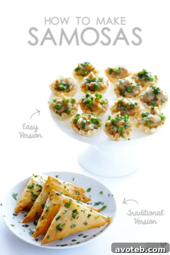 Perfectly Baked Samosas, Ready to Serve