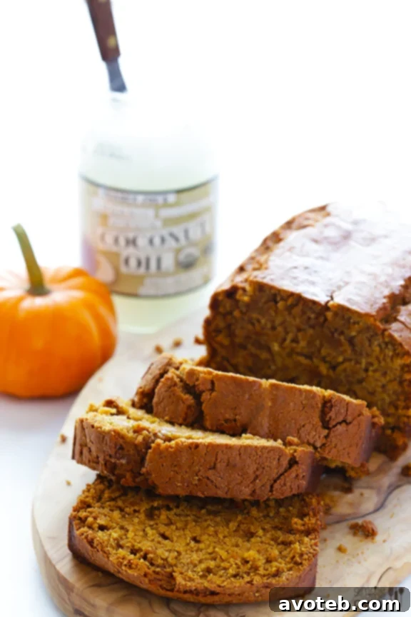 Delicious Coconut Oil Pumpkin Bread - A Fall Favorite
