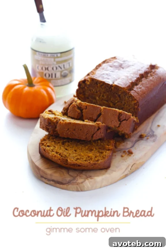 Coconut Oil Pumpkin Bread - A Fall Baking Essential