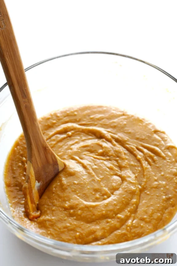 Mixing the Batter for Coconut Oil Pumpkin Bread