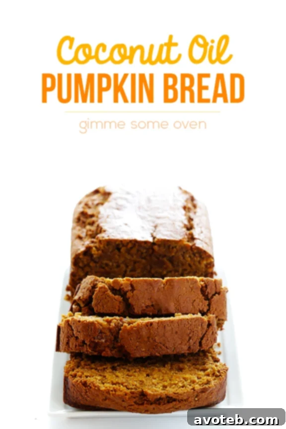 Coconut Oil Pumpkin Bread - Delicious Fall Recipe