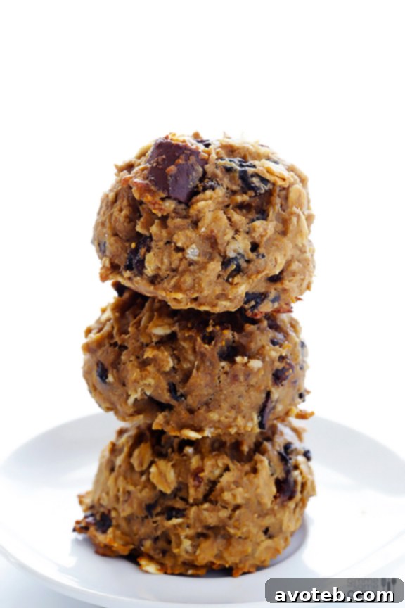 Freshly baked Breakfast Cookies on a cooling rack