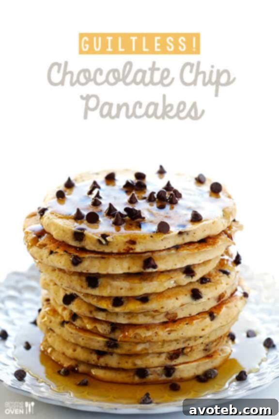 Indulge in Guilt-Free Chocolate Chip Pancakes Plus a Cookbook Giveaway 7 Guiltless Chocolate Chip Pancakes: A comforting and healthy breakfast
