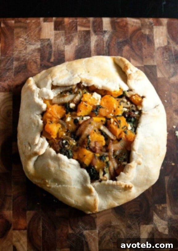 Roasted Butternut Squash Galette | Rustic Tart Recipe