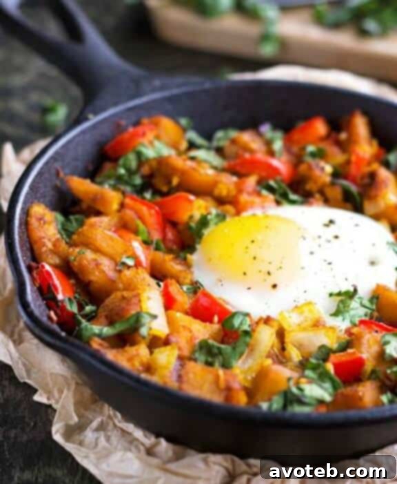 Squash, Pepper & Kale Hash | Healthy Breakfast Recipe