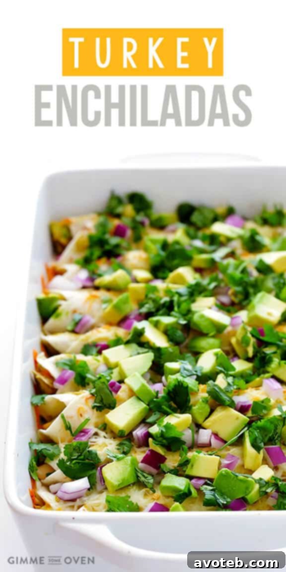Turkey Enchiladas | Easy Thanksgiving Leftover Recipe
