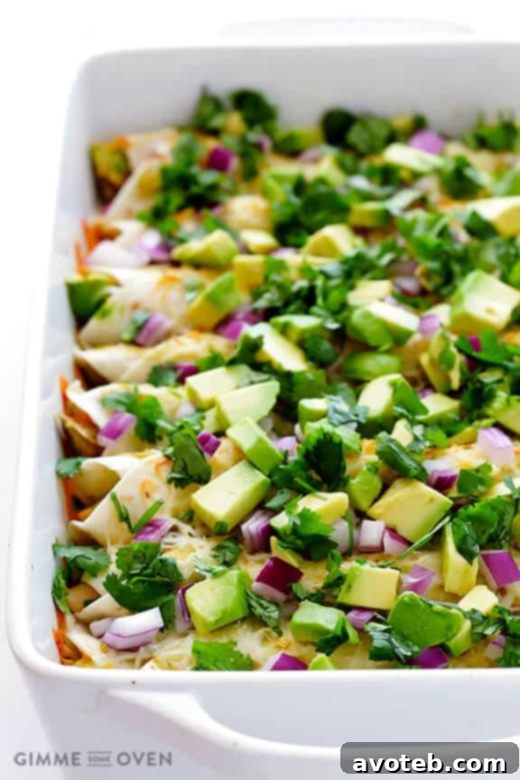 Turkey Enchiladas Recipe | Fresh garnishes for enchiladas