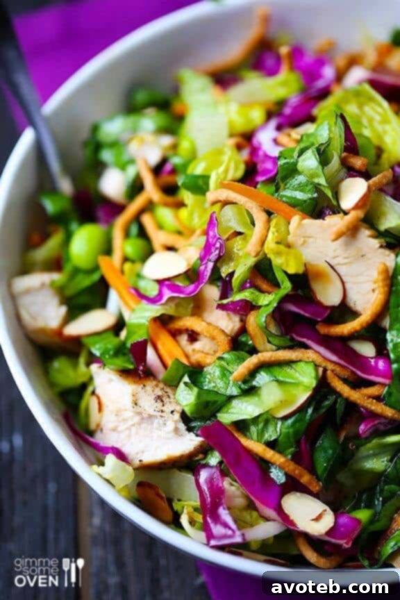 Lighter Chinese Chicken Salad Recipe | Gimme Some Oven