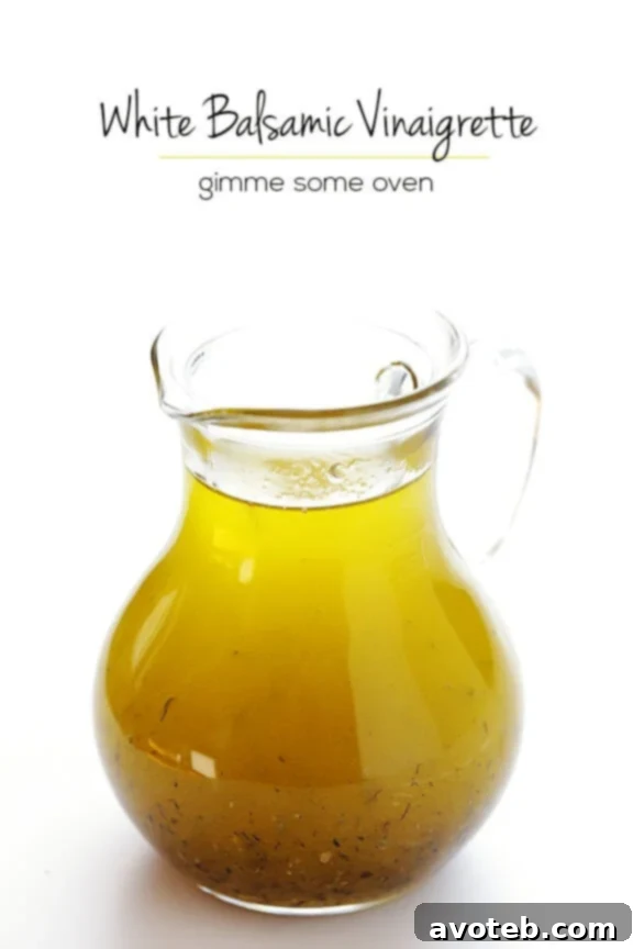 White Balsamic Vinaigrette recipe for a delightful meal