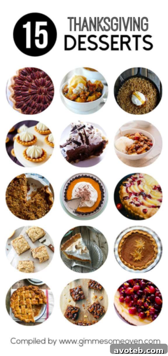 15 Thanksgiving Dessert Recipes | gimmesomeoven.com