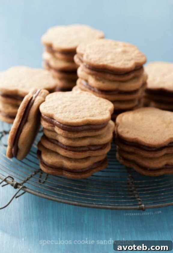 15 Festive Cookie Creations 6 Gourmet Speculoos Cookie Sandwiches, a spiced and sophisticated holiday dessert