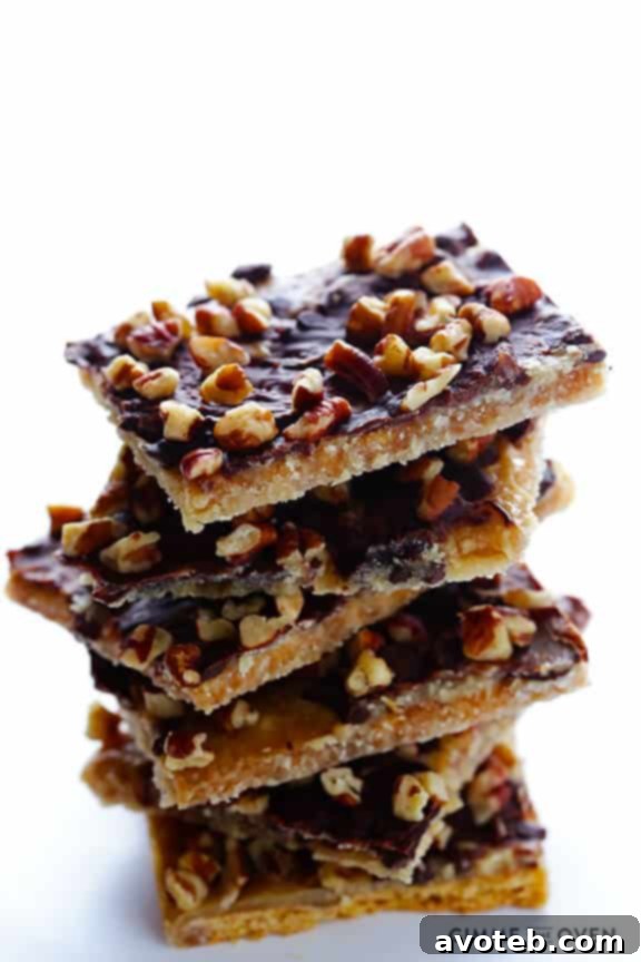 Delicious 5-Ingredient Graham Cracker Toffee, a perfect easy dessert for any occasion
