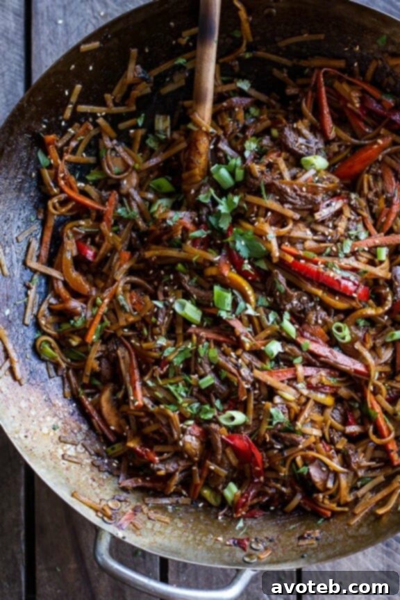30-Minute Stir-Fried Korean Beef and Toasted Sesame Noodles