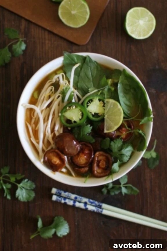 Quick 30-Minute Vegetarian Pho Soup for fast relief