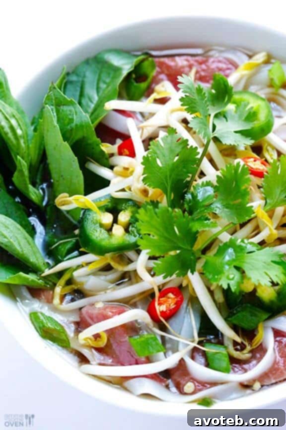 Authentic Vietnamese Pho Soup for rich flavor