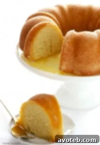 Homemade Rum Cake with Glaze