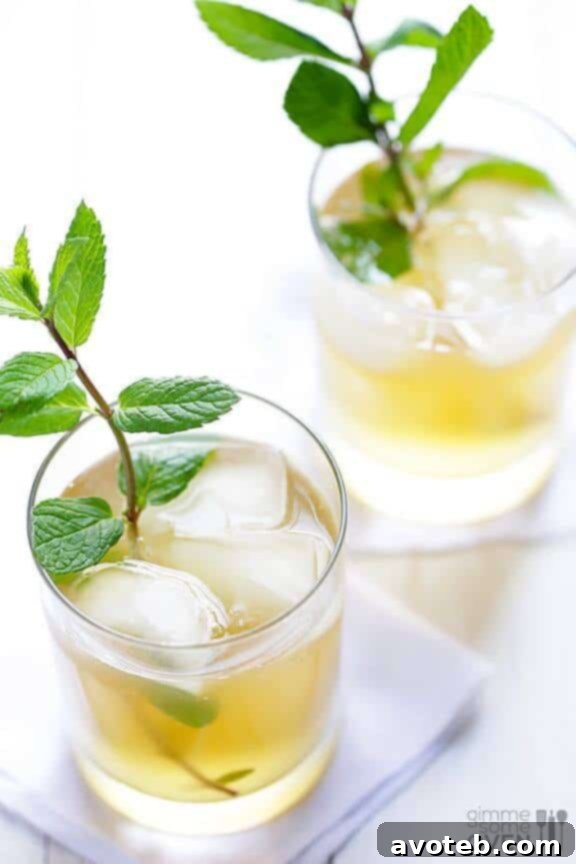 Sparkling Ginger Mint Julep | gimmesomeoven.com