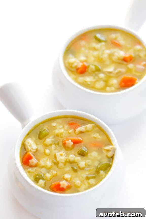 Homemade Chicken and Stars Soup, a comforting childhood favorite