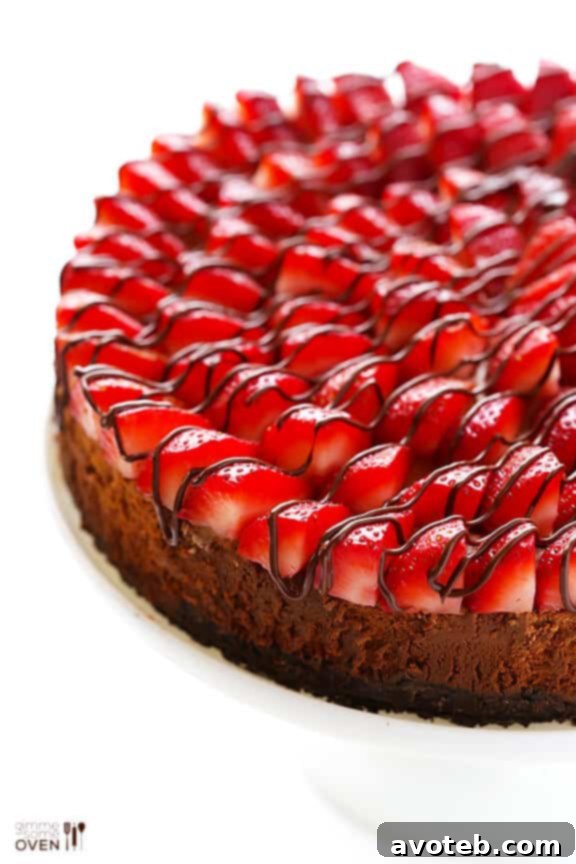 Strawberry Nutella Cheesecake for dessert